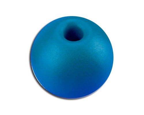 Boule d'arrêt de drisse 17mm/5mm bleu les 5