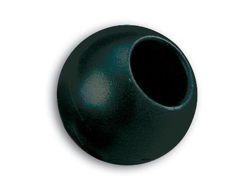 Boule d'arrêt de drisse 44mm/11mm noir les 2