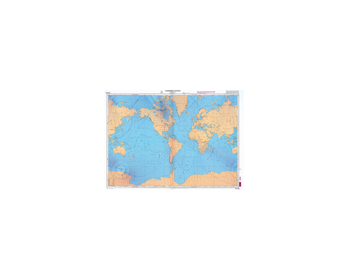 SHOM Carte à plat