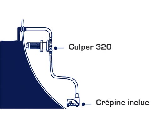WHALE Gulper 320 pompe eaux usées - 12V