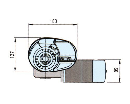 LOFRANS X1 700W 12V barb. mixte Ø6mm (ISO4565 - cord. 10-12m