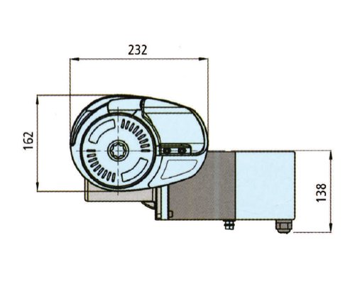 LOFRANS X2 700W 12V barb. mixte Ø8mm (ISO4565 - cord 14mm) p