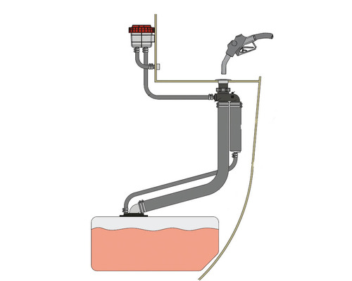 VETUS Réservoir tampon anti-débordement pour gazole Ø38mm