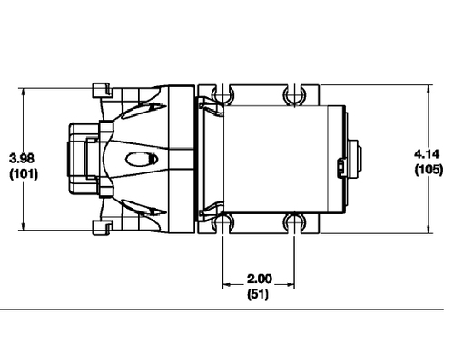 JABSCO PAR-Max HD4 kit de lavage 15L/min - 4.1 bar - 12V