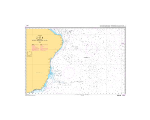 SHOM 6807 à plat Côté Est Amérique du Sud