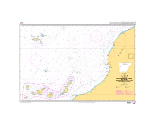 SHOM L7270 de Casablanca au Cap Jubi - Cap Vert et Canaries