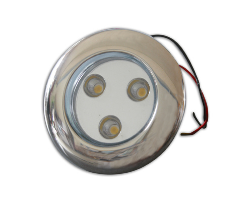 Spot à leds blanches 11,5-30V orientable 40° inox