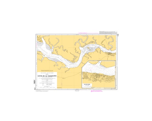 SHOM 6136 à plat Cours de la Casamance - de la Pointe Sami