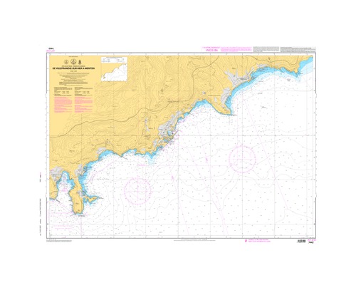 SHOM L7442 de Villefranche sur Mer à Menton
