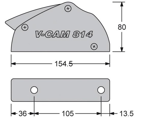 ANTAL Bloqueur V-CAM 814 triple pour cordage Ø12mm à 14mm