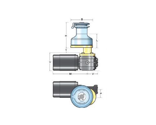 LEWMAR Winch électrique N°40ST chromé