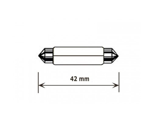 MANTAGUA Ampoule LED navette 42mm 15W blanc chaud dif. 120°