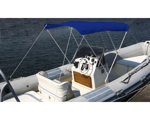 TREM Bimini 3 arceaux 170x180x140cm toile bleu navy