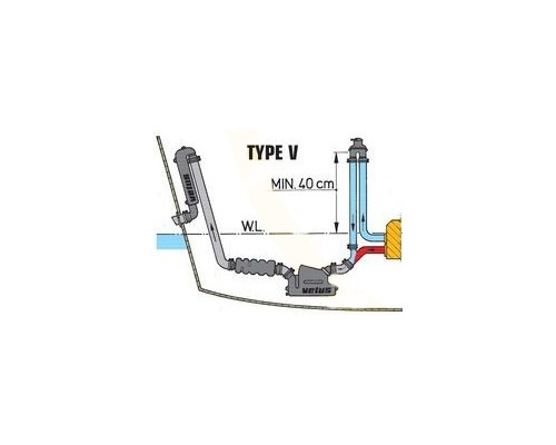 VETUS Coude anti-siphon avec clapet