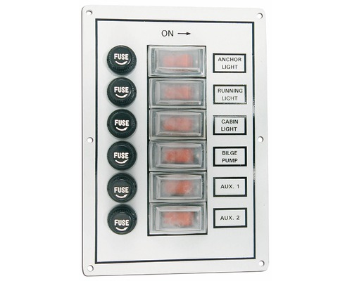 Tableau électrique de cabine 6 interrupteurs