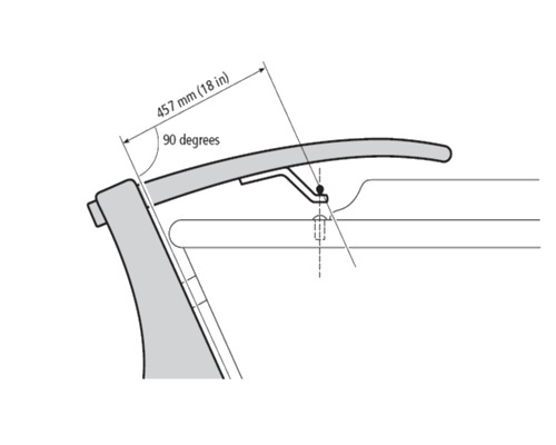 RAYMARINE D011 Coude de fixation 76mm