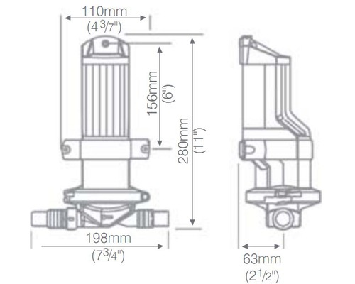 WHALE Gulper IC + collecteur 2 voies 12 V