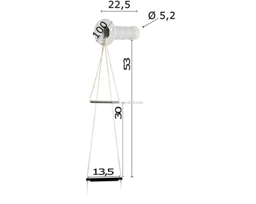 OSCULATI Echelle de secours à encastrer