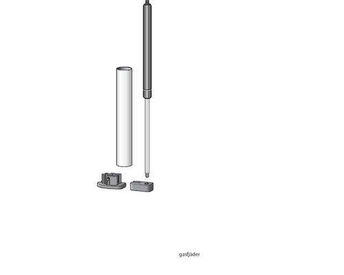 SELDEN Hale bas rigide RODKICKER T05 avec vérin 0,7Kn