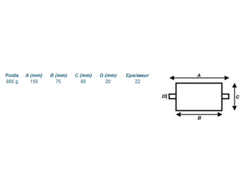 BIGSHIP Anode à souder 0,8 kg