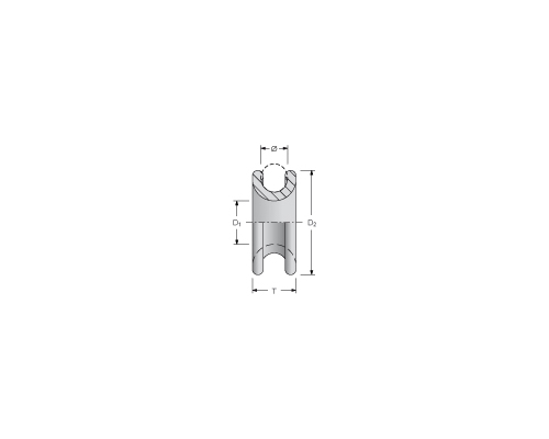 ANTAL Anneau R07.05 + boucle dyneema Ø3x70mm - SWL 240 kg