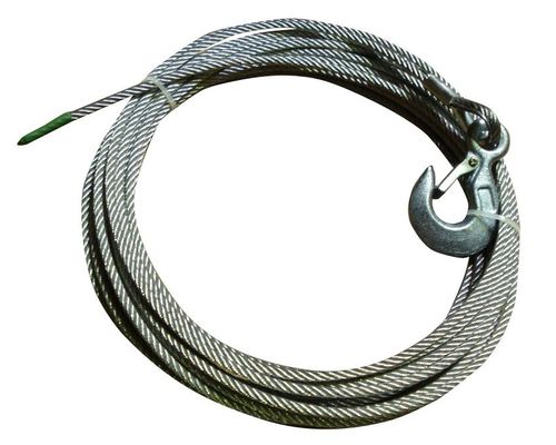 Jeu de câbles en acier de 25 m avec crochet