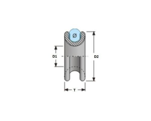 ANTAL Anneau R10.07 + boucle dyneema Ø4,5x80mm -SWL 700 kg