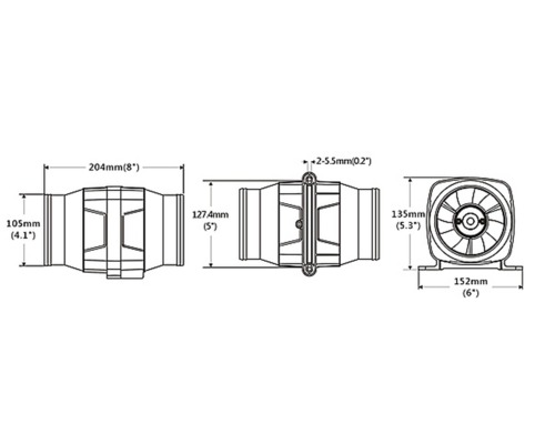 Ventilateur de cale 12V - 270CFM