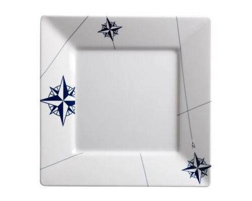 MARINE BUSINESS Northwind assiette plate carrée grandes 6u