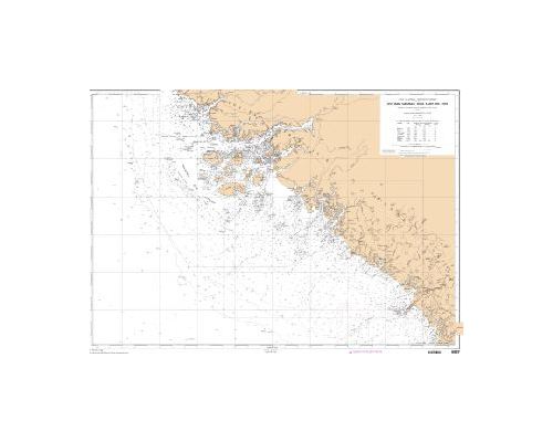 SHOM 5957 à plat du Rio Cacheu aux îles de Los