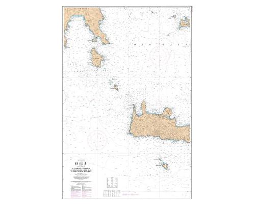 SHOM L7196 de Akra à Nisos Milos et Ouest Nisos Kriti