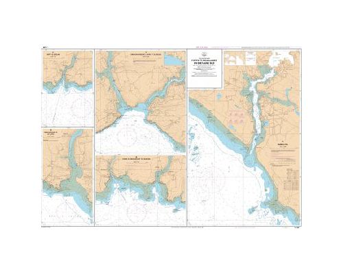 SHOM L7138 Ports et mouillages en Bretagne Sud