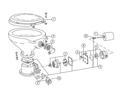 MATROMARINE Clapet pour WC électrique