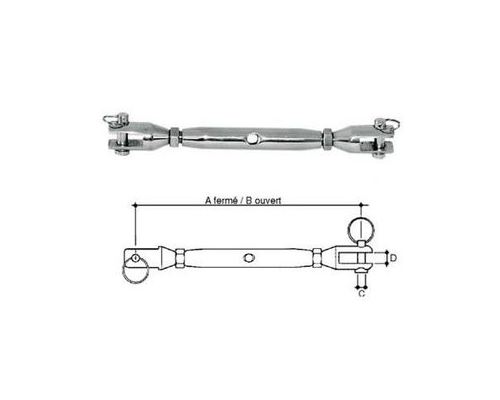 BIGSHIP Ridoir inox chape/chape