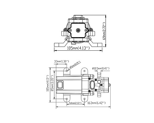 Pompe groupe d'eau 3,8L - 2,4 bars