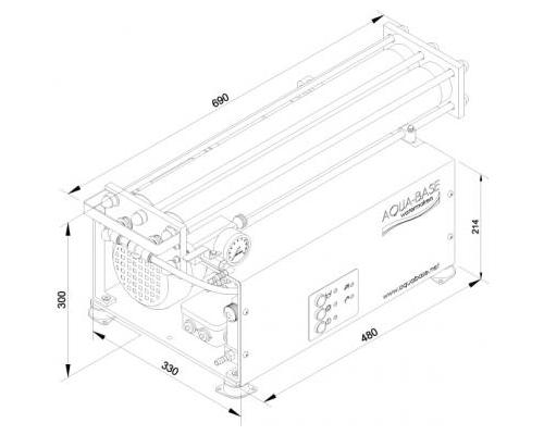 AQUABASE Dessalinisateur manuel XA223 230V 90L/h