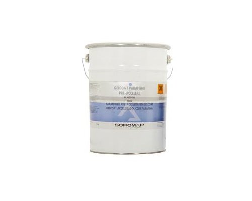 SOROMAP Gelcoat blanc paraffine accéléré 5kg