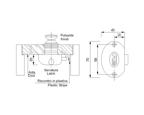 BIGSHIP Serrure (mecanisme seul) - Système de fermeture - BigShip  Accastillage - Accessoires pour bateaux