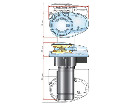 LEWMAR Guindeau V700 12V 6/7 mm Le Kit