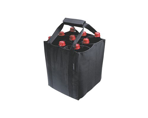 Sac porte 9 bouteilles noir