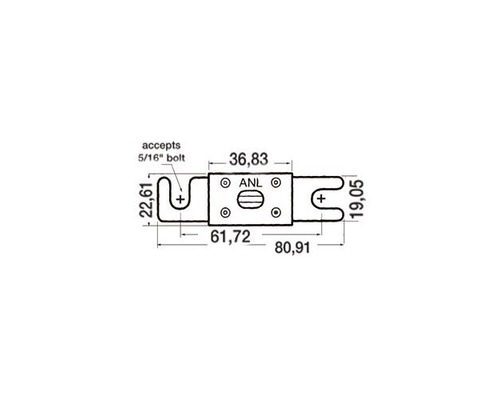 Fusible plat 150A