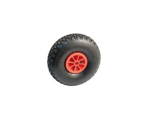 Roue gonflable corps rouge Ø 260 alésage Ø20mm