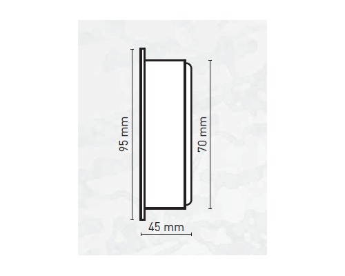 BIGSHIP Thermomètre hygromètre chrome 70mm