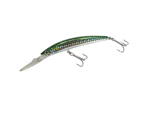 FLASHMER Poisson nageur Crystal Minnow Deep Diver 110mm vert