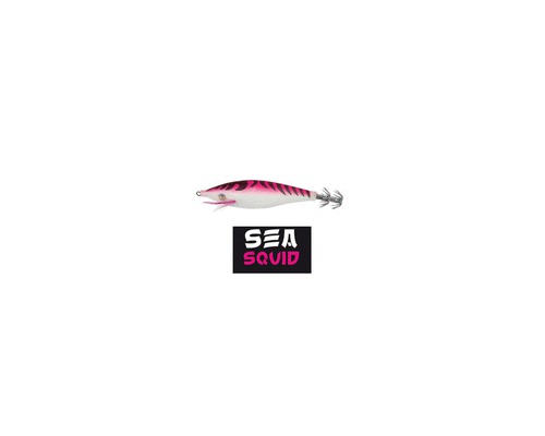 FLASHMER Turlutte sea squid calmarette 100mm tissu rose