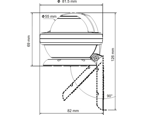 PLASTIMO COMPAS OFF55 ETRIER BLC ROSE BLC ABC