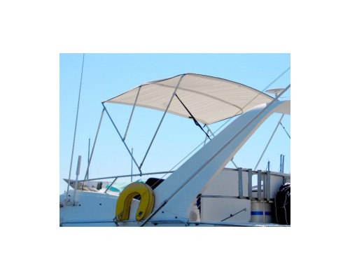 MATC Bimini inox 3 arceaux 2010- 2135 x 1160 mm toile bleu